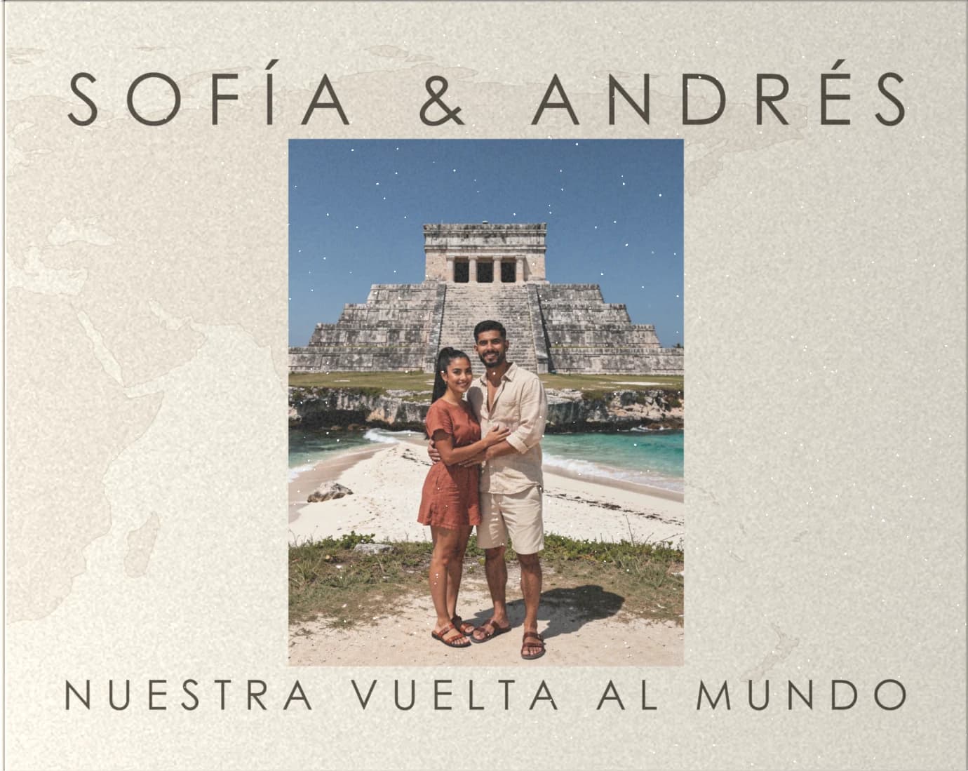 Portada del álbum de muestra de viaje