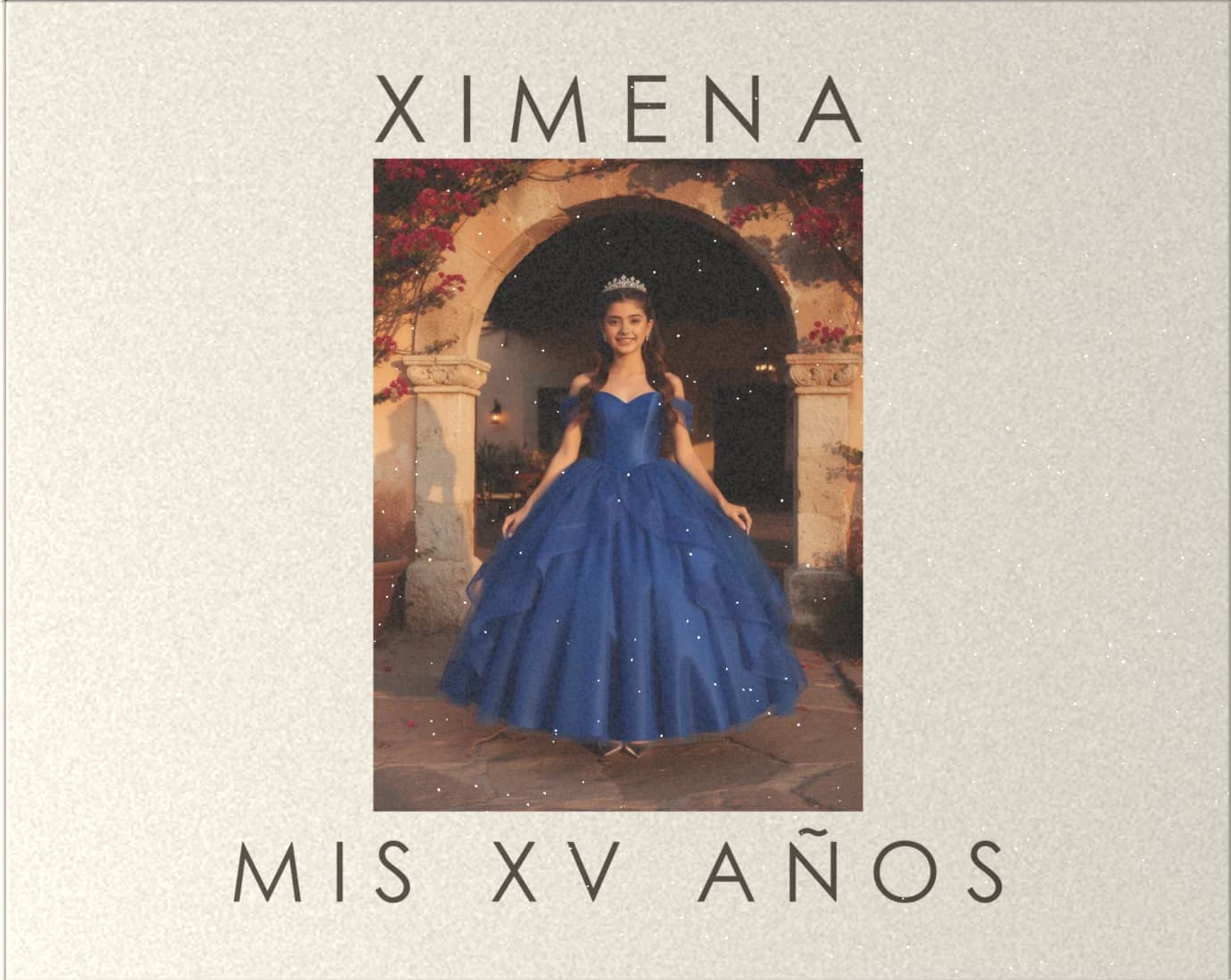 Portada del álbum de muestra de XV años